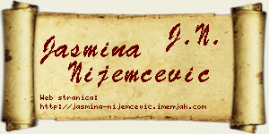 Jasmina Nijemčević vizit kartica